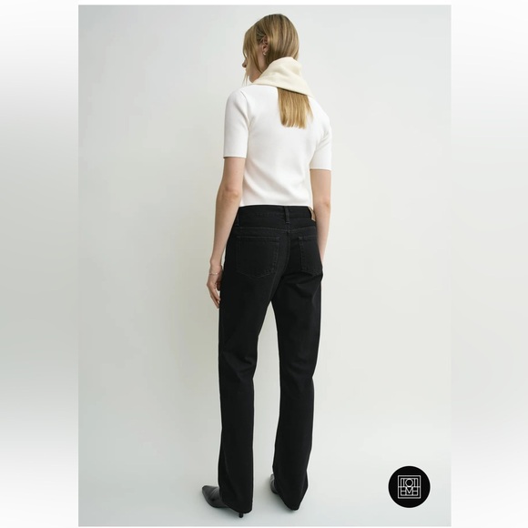 Toteme Black Straight Leg Jean size 28 quiet luxury denim - Picture 3 of 14